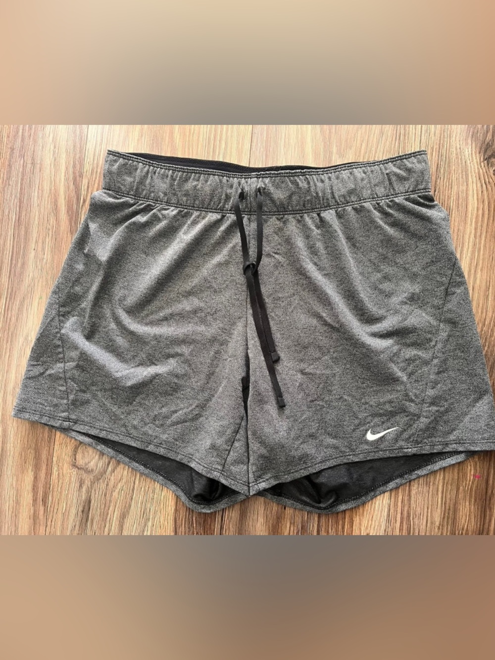 Nike Black & Gray Dri-FIT Training Shorts with Branded Waistband